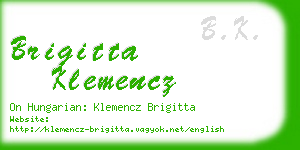 brigitta klemencz business card